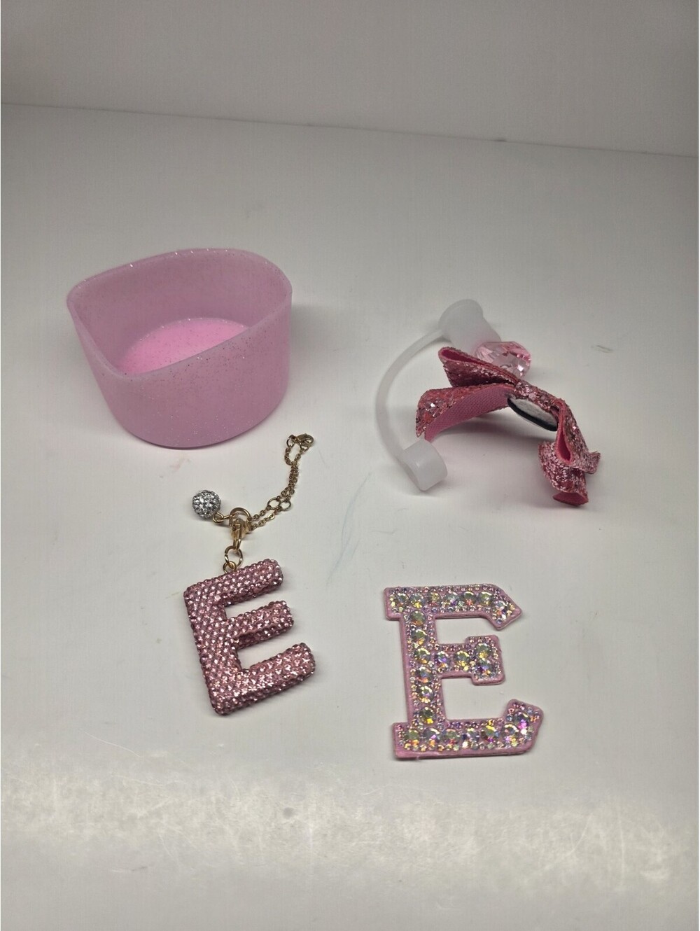 Water Bottle Accessories Fits 30 Oz Tassel, Bow LETTER E,Butterfly Straw Cap